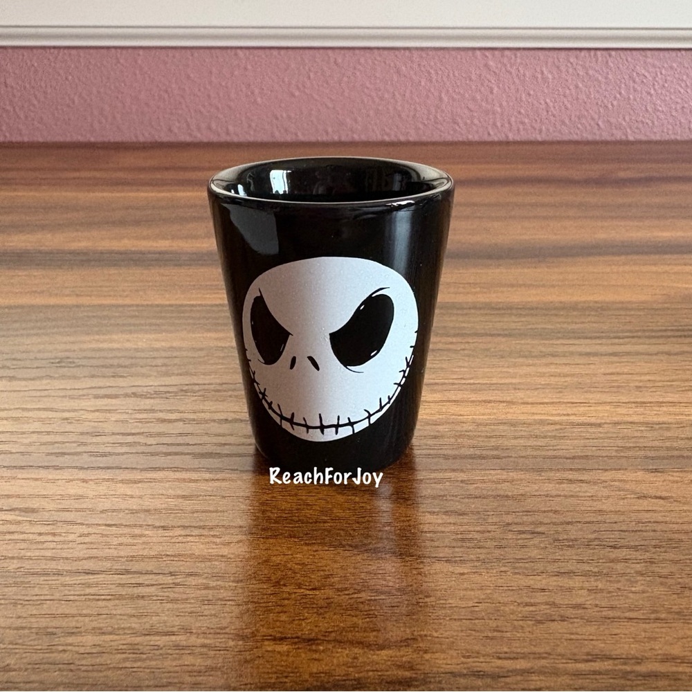 Nightmare Before Christmas Shot Glass Jack Skellington Black And White
